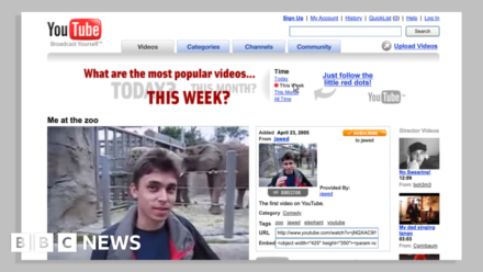 V&A displays first YouTube video and watchpage